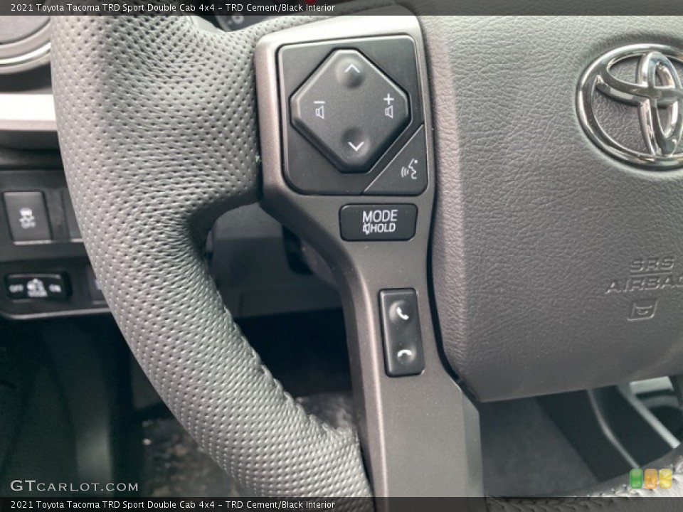 TRD Cement/Black Interior Steering Wheel for the 2021 Toyota Tacoma TRD Sport Double Cab 4x4 #140936895