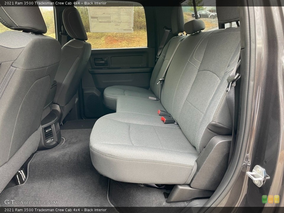 Black Interior Rear Seat for the 2021 Ram 3500 Tradesman Crew Cab 4x4 #140937546