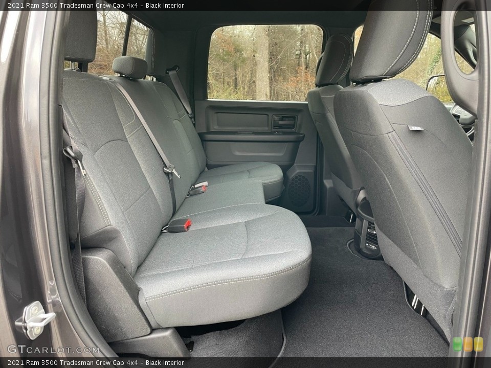 Black Interior Rear Seat for the 2021 Ram 3500 Tradesman Crew Cab 4x4 #140937594