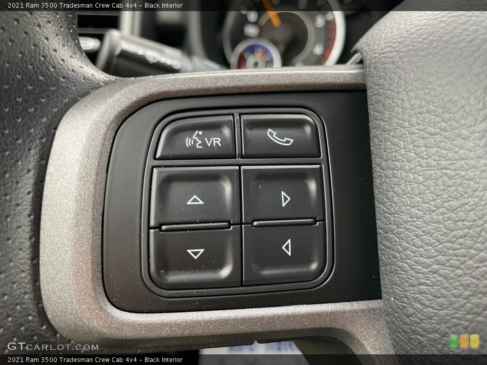 Black Interior Steering Wheel for the 2021 Ram 3500 Tradesman Crew Cab 4x4 #140937675