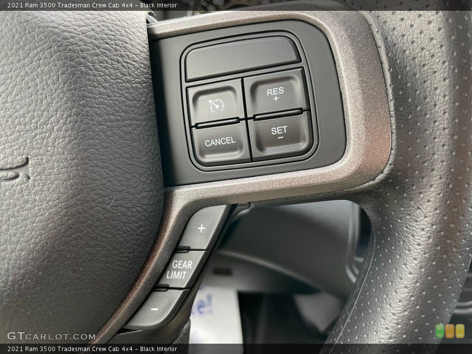 Black Interior Steering Wheel for the 2021 Ram 3500 Tradesman Crew Cab 4x4 #140937696