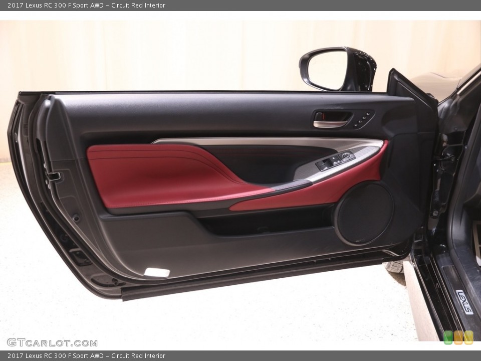 Circuit Red Interior Door Panel for the 2017 Lexus RC 300 F Sport AWD #140937786