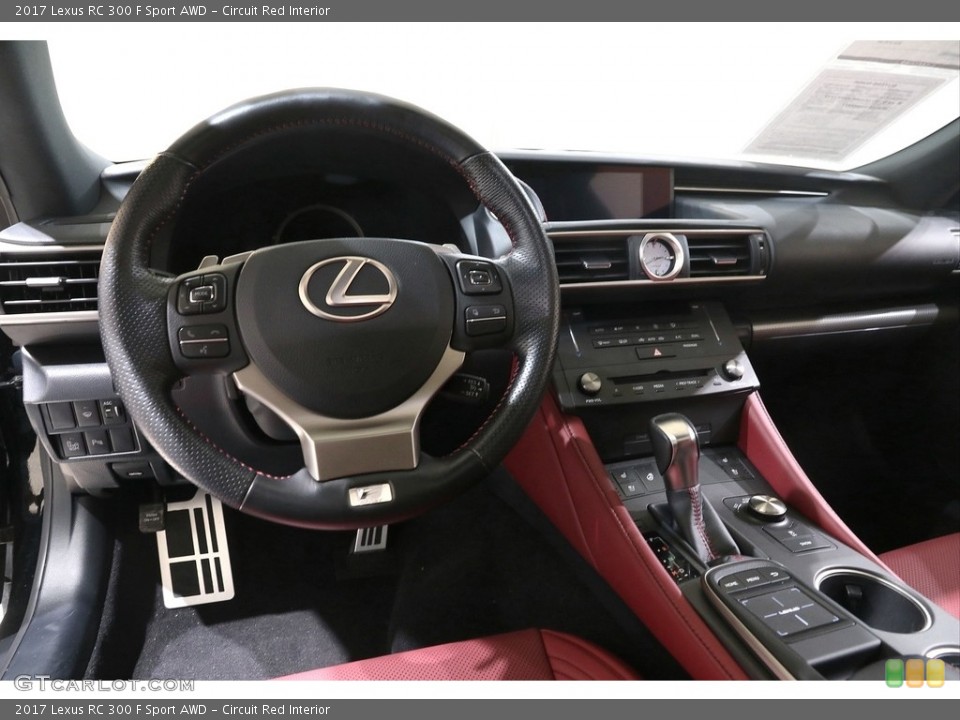 Circuit Red Interior Dashboard for the 2017 Lexus RC 300 F Sport AWD #140937855