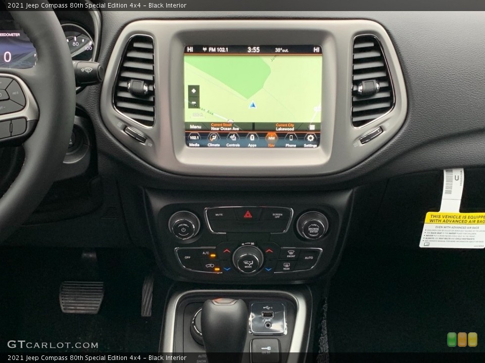 Black Interior Navigation for the 2021 Jeep Compass 80th Special Edition 4x4 #140938500