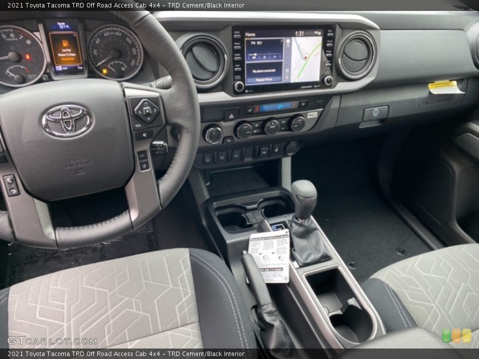 TRD Cement/Black Interior Dashboard for the 2021 Toyota Tacoma TRD Off Road Access Cab 4x4 #140938875