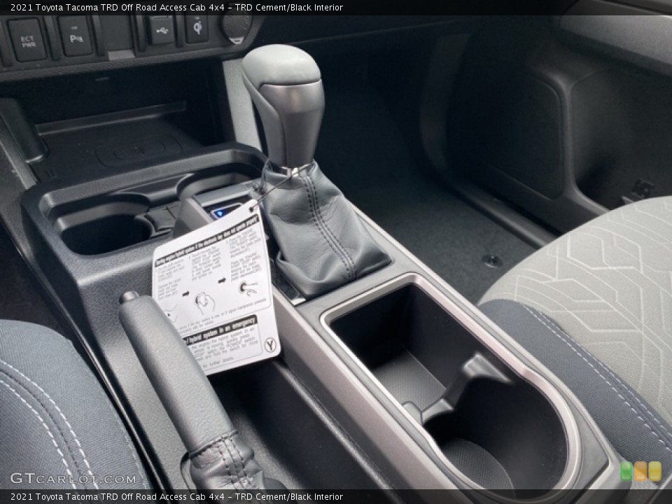 TRD Cement/Black Interior Transmission for the 2021 Toyota Tacoma TRD Off Road Access Cab 4x4 #140938917