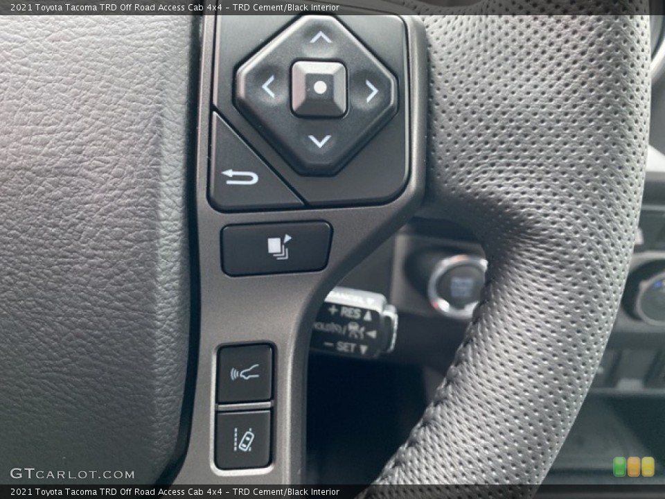 TRD Cement/Black Interior Steering Wheel for the 2021 Toyota Tacoma TRD Off Road Access Cab 4x4 #140938962
