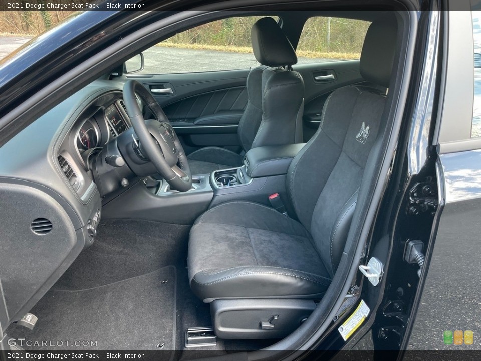 Black Interior Front Seat for the 2021 Dodge Charger Scat Pack #140939805