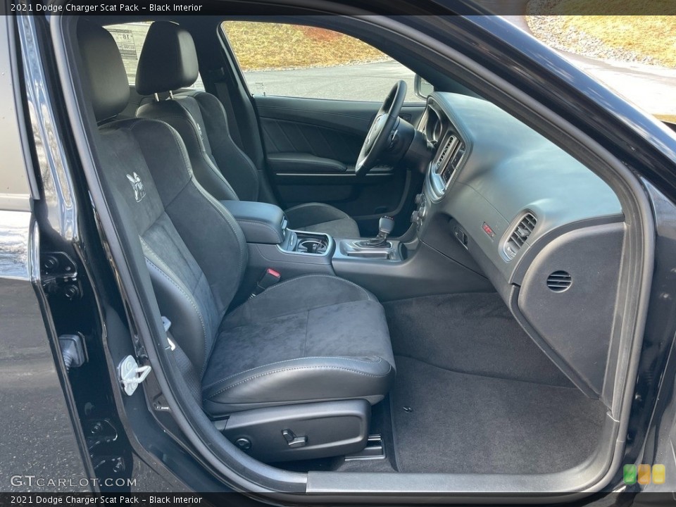 Black Interior Front Seat for the 2021 Dodge Charger Scat Pack #140939976