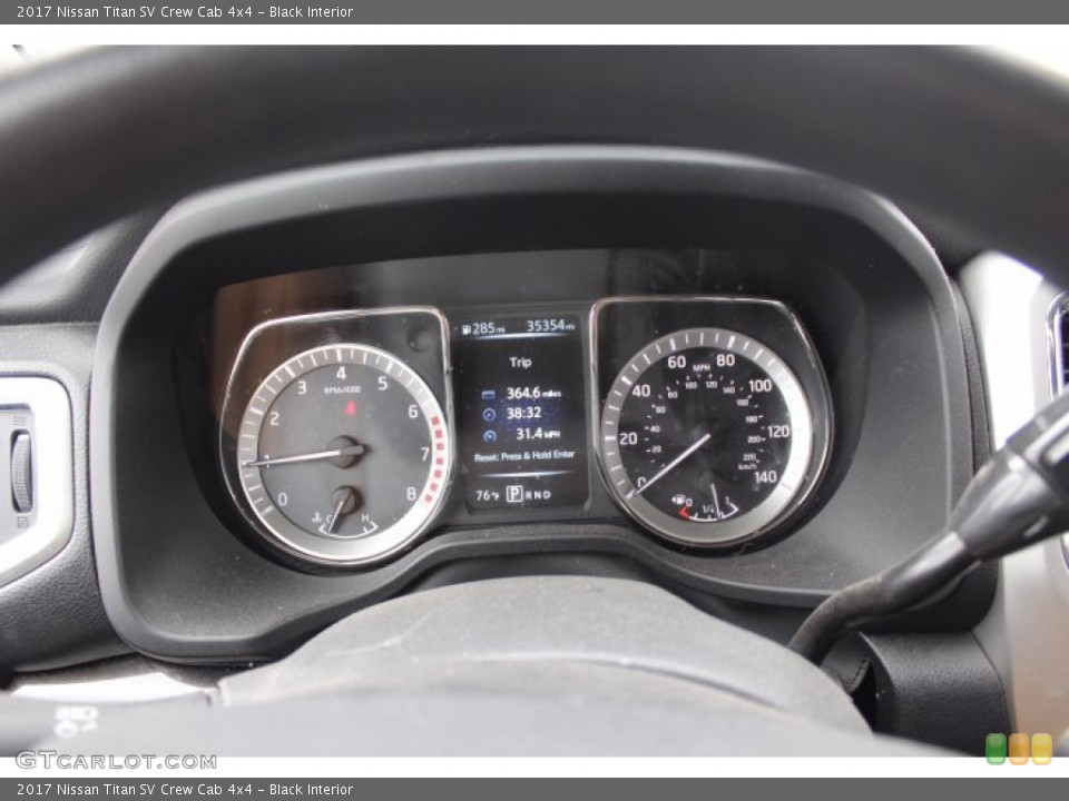 Black Interior Gauges for the 2017 Nissan Titan SV Crew Cab 4x4 #140940462