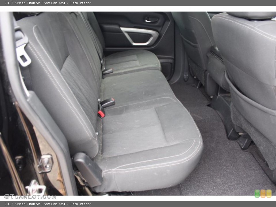 Black Interior Rear Seat for the 2017 Nissan Titan SV Crew Cab 4x4 #140940687
