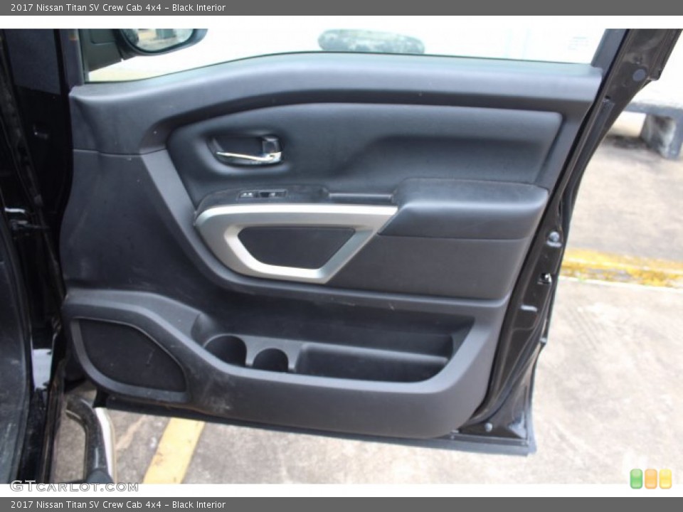 Black Interior Door Panel for the 2017 Nissan Titan SV Crew Cab 4x4 #140940707