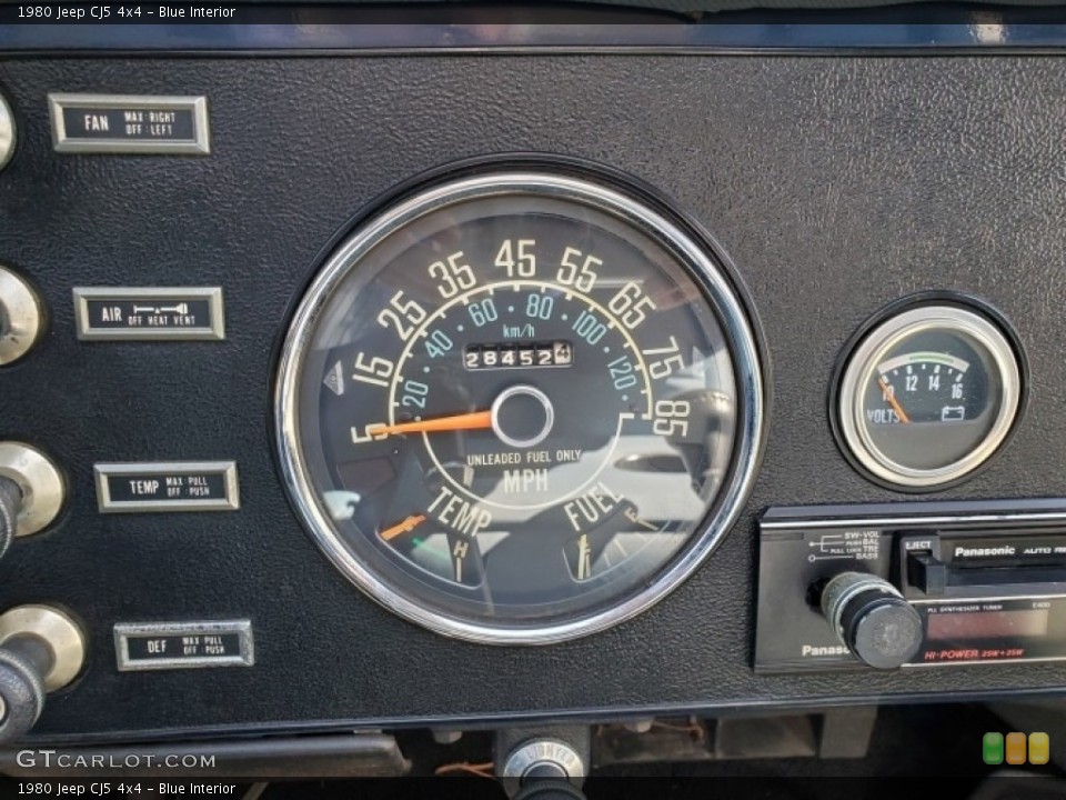 Blue Interior Gauges for the 1980 Jeep CJ5 4x4 #140941488