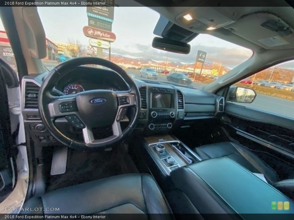 Ebony Interior Photo for the 2018 Ford Expedition Platinum Max 4x4 #140941555