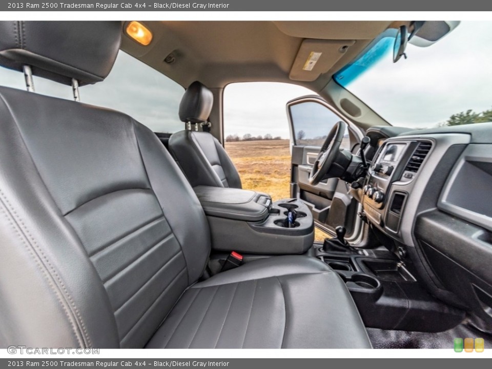 Black/Diesel Gray Interior Front Seat for the 2013 Ram 2500 Tradesman Regular Cab 4x4 #140941833