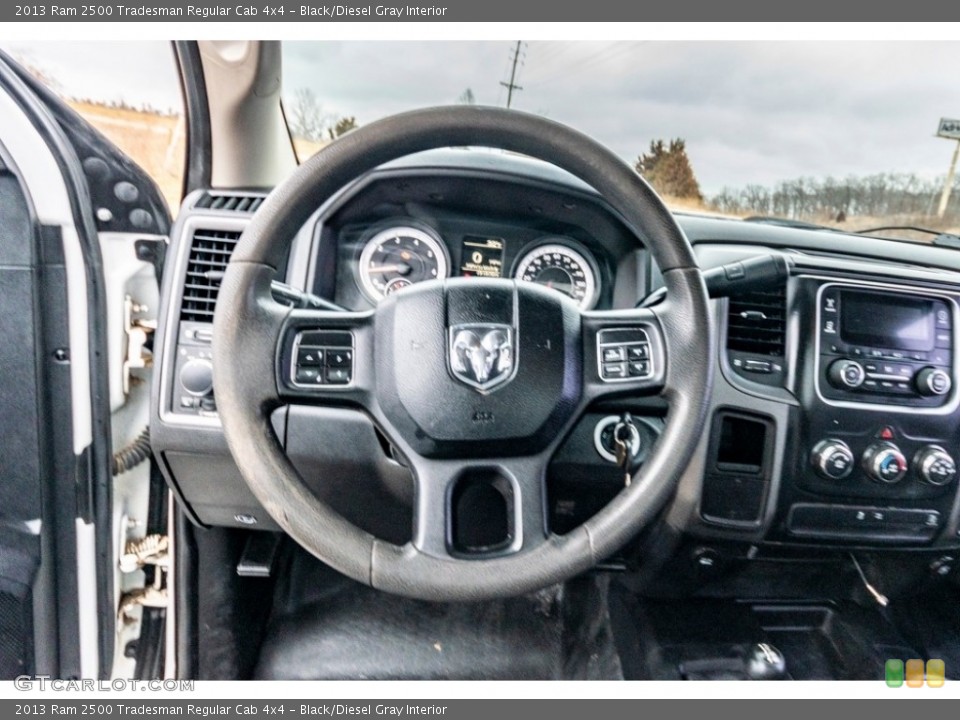 Black/Diesel Gray Interior Steering Wheel for the 2013 Ram 2500 Tradesman Regular Cab 4x4 #140941884