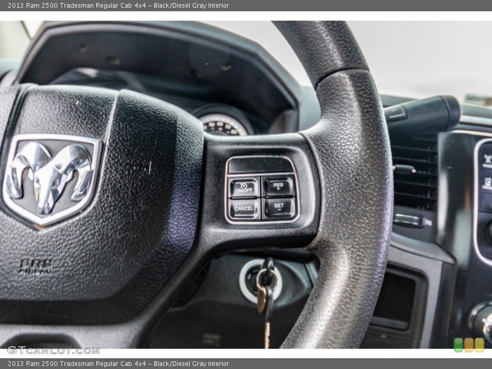 Black/Diesel Gray Interior Steering Wheel for the 2013 Ram 2500 Tradesman Regular Cab 4x4 #140941914