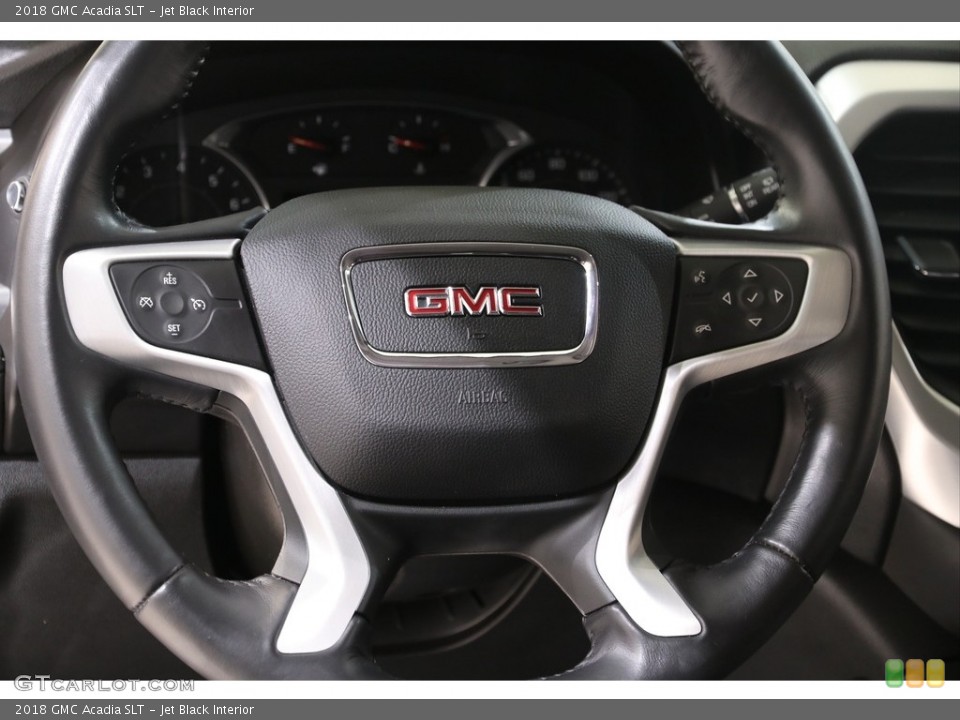 Jet Black Interior Steering Wheel for the 2018 GMC Acadia SLT #140947003