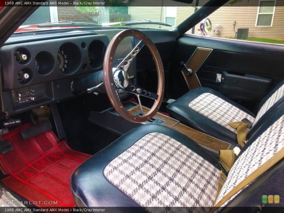 Black/Gray 1968 AMC AMX Interiors