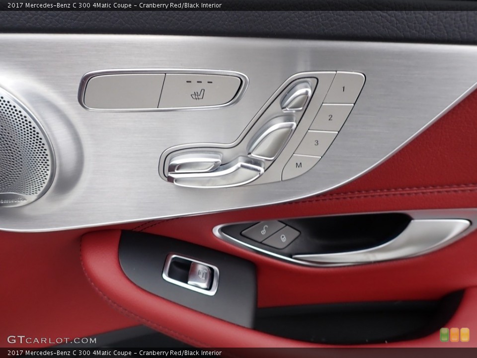 Cranberry Red/Black Interior Controls for the 2017 Mercedes-Benz C 300 4Matic Coupe #140949931