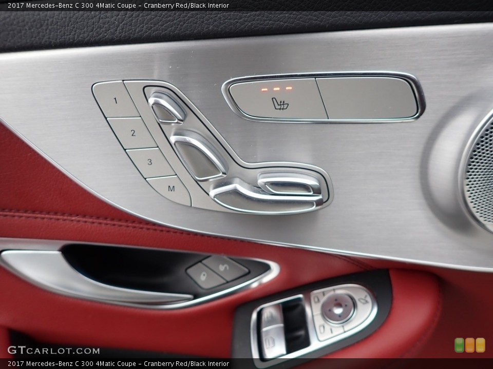 Cranberry Red/Black Interior Controls for the 2017 Mercedes-Benz C 300 4Matic Coupe #140950315