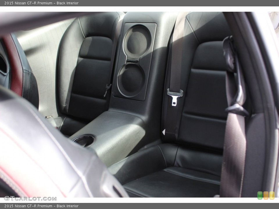 Black Interior Rear Seat for the 2015 Nissan GT-R Premium #140950480
