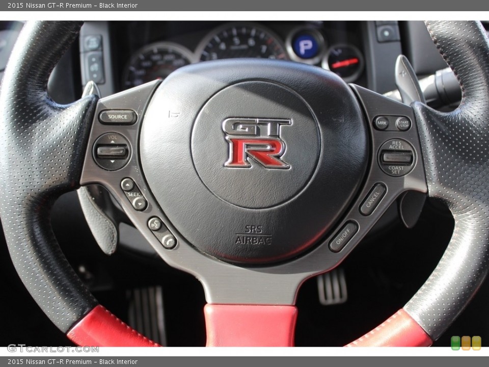Black Interior Steering Wheel for the 2015 Nissan GT-R Premium #140950531