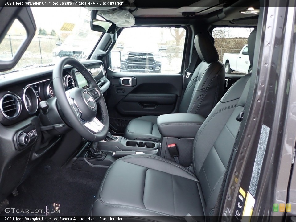 Black Interior Front Seat for the 2021 Jeep Wrangler Unlimited Sahara Altitude 4x4 #140951452