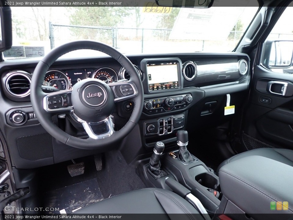 Black Interior Photo for the 2021 Jeep Wrangler Unlimited Sahara Altitude 4x4 #140951497