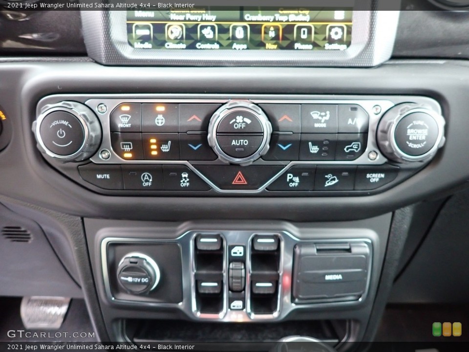Black Interior Controls for the 2021 Jeep Wrangler Unlimited Sahara Altitude 4x4 #140951566