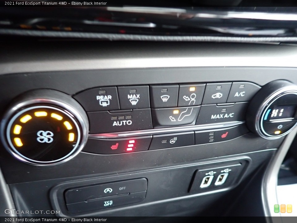 Ebony Black Interior Controls for the 2021 Ford EcoSport Titanium 4WD #140951983