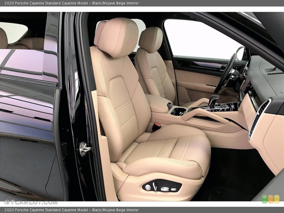 Black/Mojave Beige Interior Front Seat for the 2020 Porsche Cayenne  #140955136