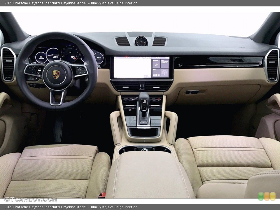Black/Mojave Beige Interior Dashboard for the 2020 Porsche Cayenne  #140955184