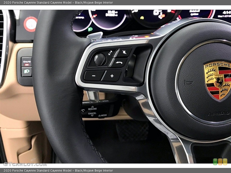 Black/Mojave Beige Interior Steering Wheel for the 2020 Porsche Cayenne  #140955223