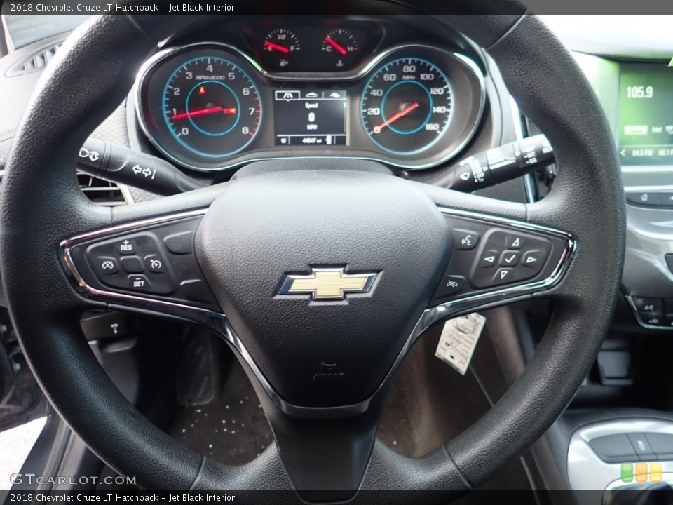 Jet Black Interior Steering Wheel for the 2018 Chevrolet Cruze LT Hatchback #140955226