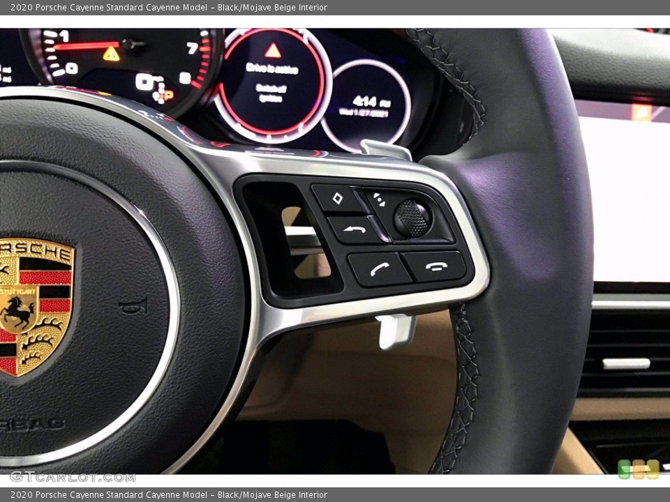 Black/Mojave Beige Interior Steering Wheel for the 2020 Porsche Cayenne  #140955229