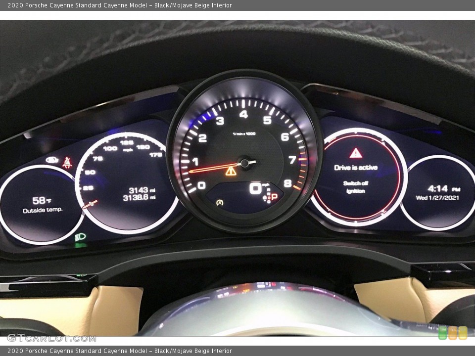 Black/Mojave Beige Interior Gauges for the 2020 Porsche Cayenne  #140955235