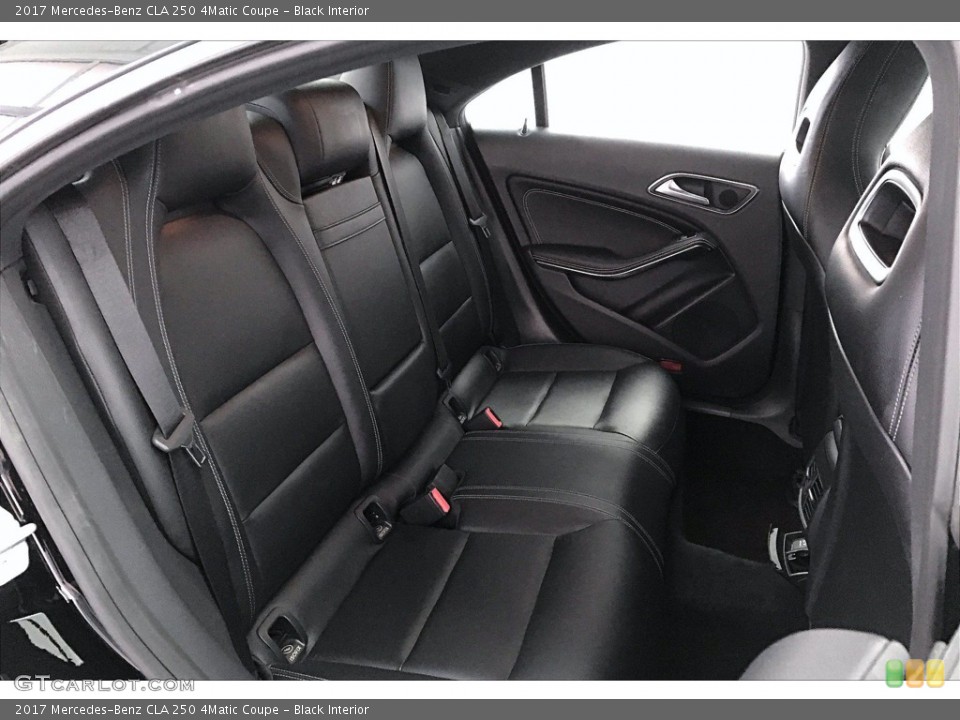 Black Interior Rear Seat for the 2017 Mercedes-Benz CLA 250 4Matic Coupe #140955724