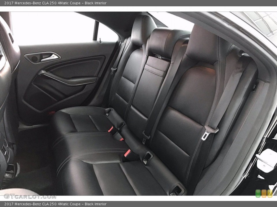 Black Interior Rear Seat for the 2017 Mercedes-Benz CLA 250 4Matic Coupe #140955727