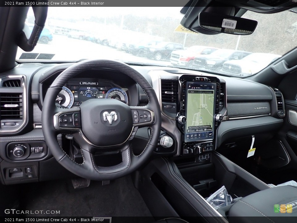 Black Interior Photo for the 2021 Ram 1500 Limited Crew Cab 4x4 #140956798