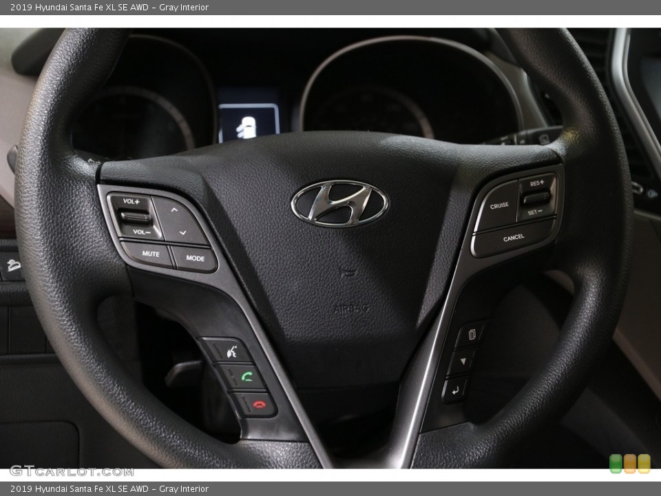 Gray Interior Steering Wheel for the 2019 Hyundai Santa Fe XL SE AWD #140957068
