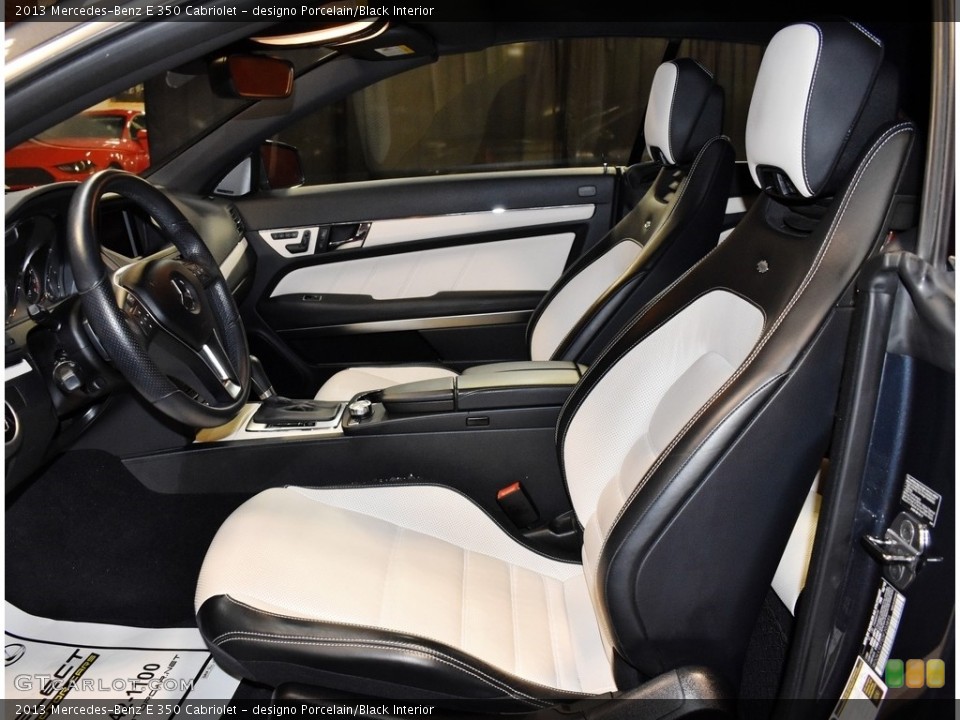 designo Porcelain/Black Interior Front Seat for the 2013 Mercedes-Benz E 350 Cabriolet #140964743