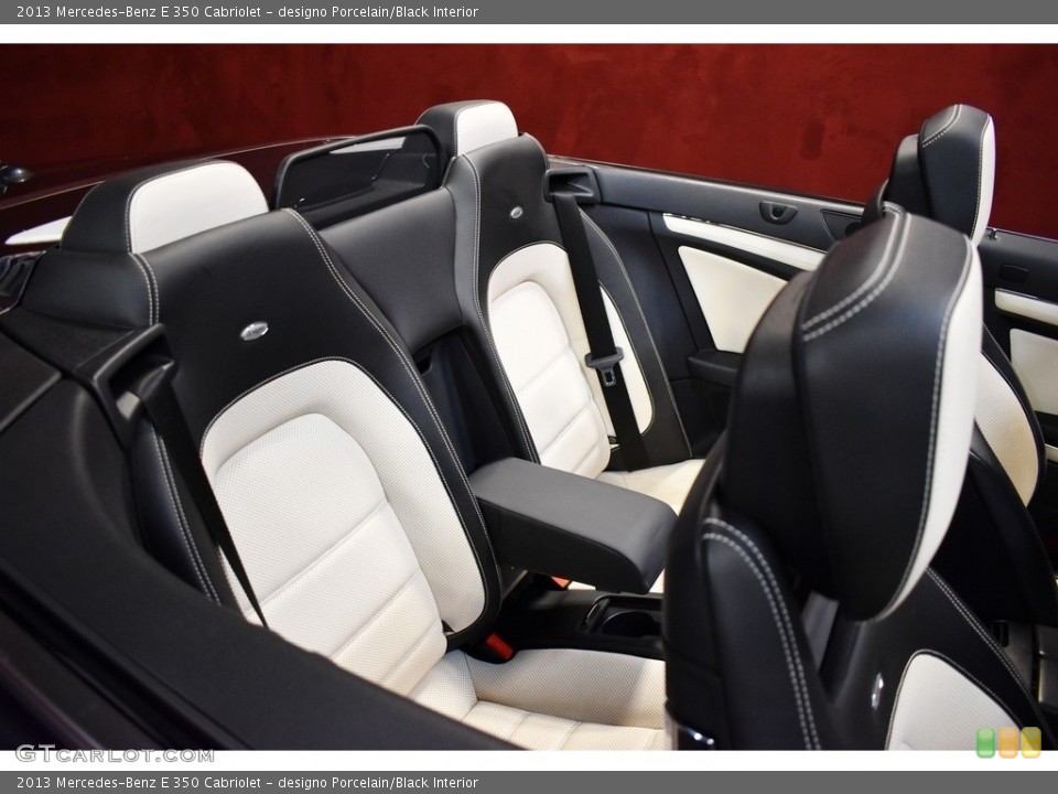 designo Porcelain/Black Interior Rear Seat for the 2013 Mercedes-Benz E 350 Cabriolet #140964881