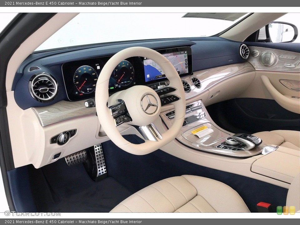 Macchiato Beige/Yacht Blue Interior Photo for the 2021 Mercedes-Benz E 450 Cabriolet #140964890