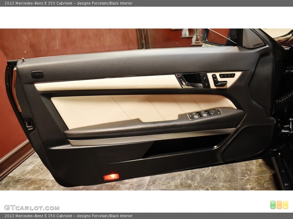 designo Porcelain/Black Interior Door Panel for the 2013 Mercedes-Benz E 350 Cabriolet #140964923