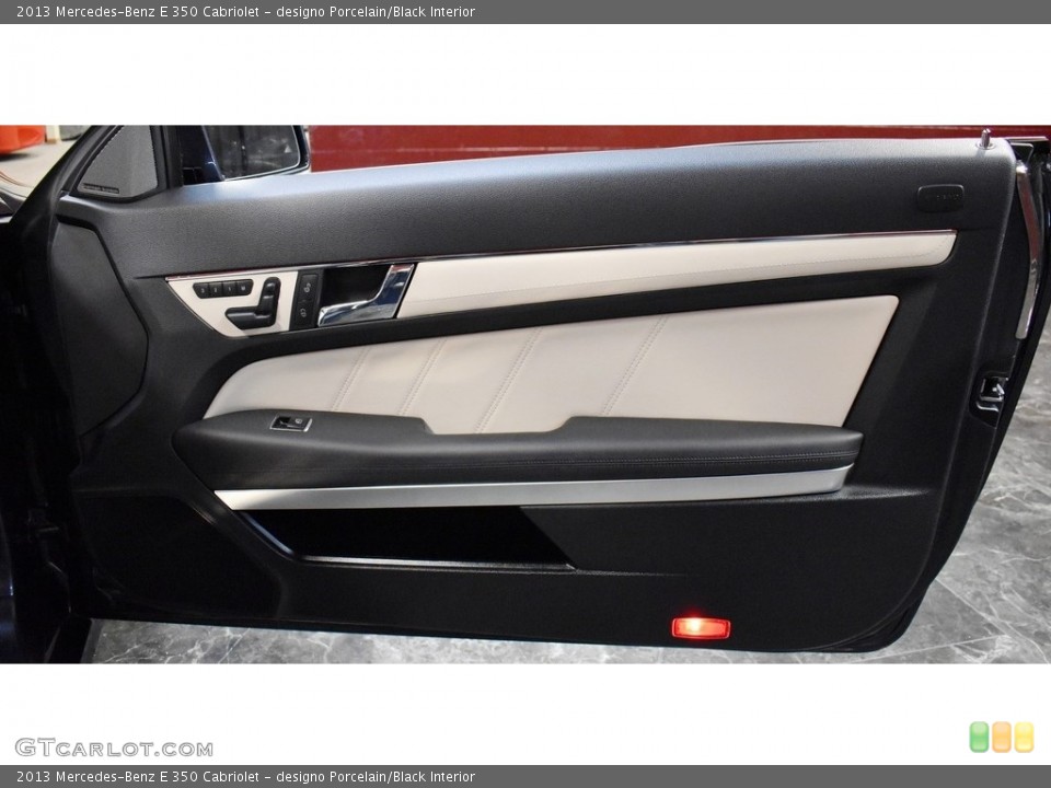 designo Porcelain/Black Interior Door Panel for the 2013 Mercedes-Benz E 350 Cabriolet #140964941