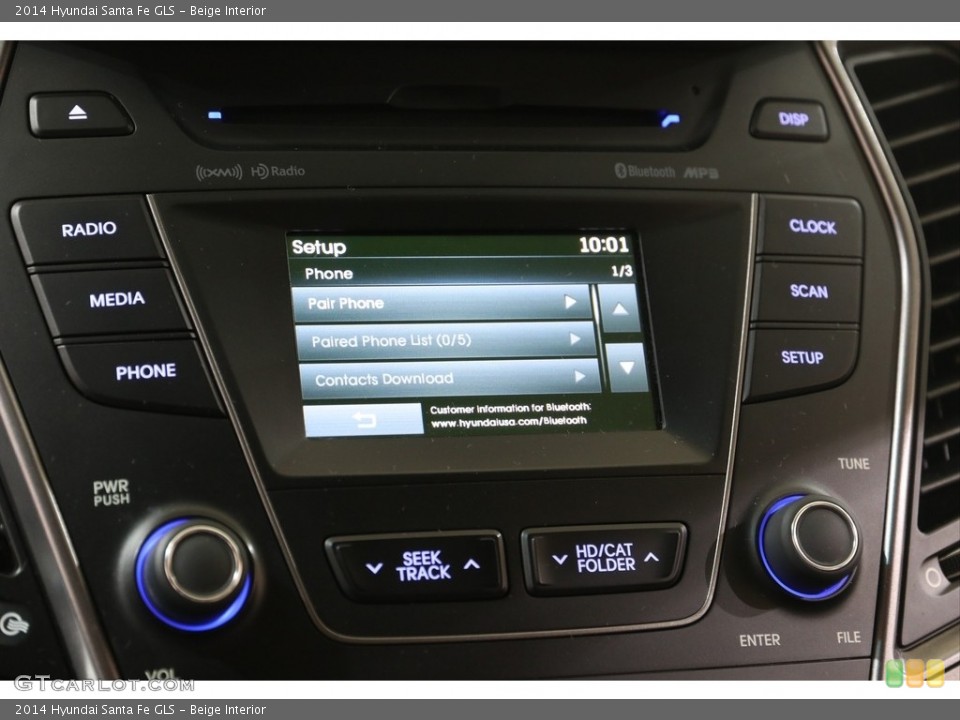 Beige Interior Controls for the 2014 Hyundai Santa Fe GLS #140965574