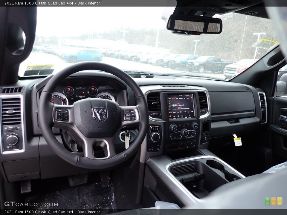 Black Interior Dashboard for the 2021 Ram 1500 Classic Quad Cab 4x4 #140968853