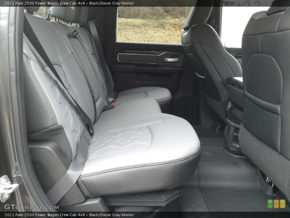 Black/Diesel Gray Interior Rear Seat for the 2021 Ram 2500 Power Wagon Crew Cab 4x4 #140972149
