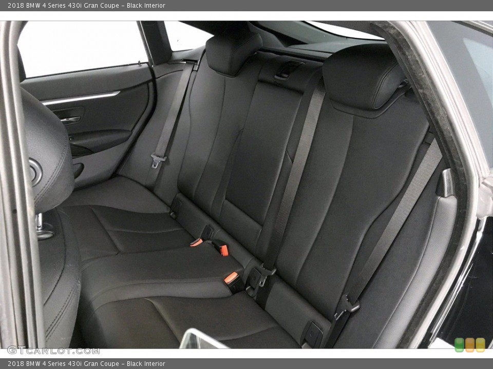 Black Interior Rear Seat for the 2018 BMW 4 Series 430i Gran Coupe #140973493